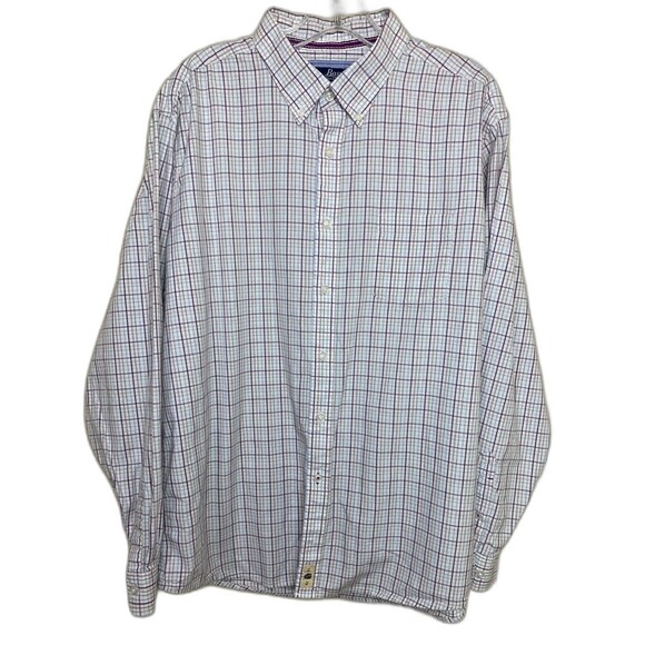 G.H. Bass & Co Men's Button Down Shirt Collar Neck Long Sleeves  Purple Size XL - Picture 1 of 7